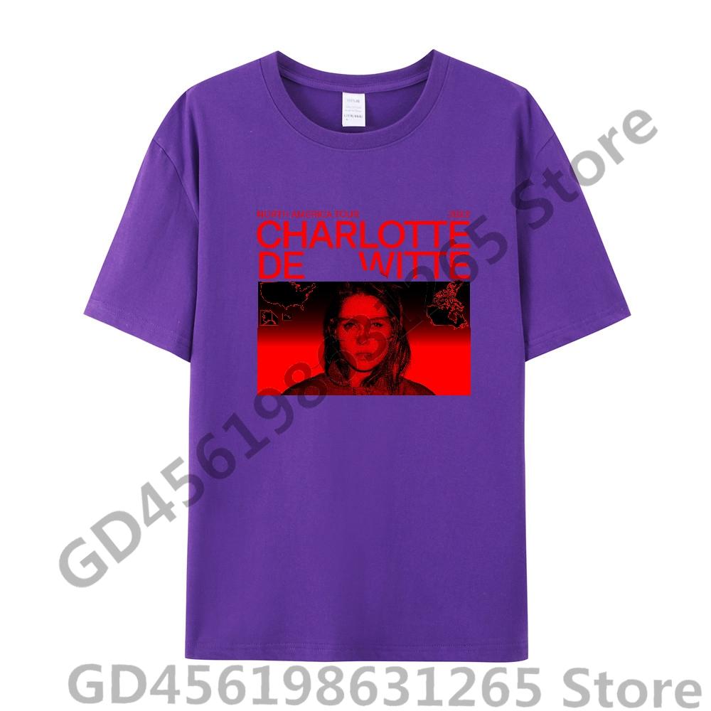 2025 Charlotte de Witte T-shirt Unisex Donna Harajuku Kawaii Top Y2k Unisex Anime Magliette Top alla Moda Abbigliamento Casual Ragazzi/Ragazze