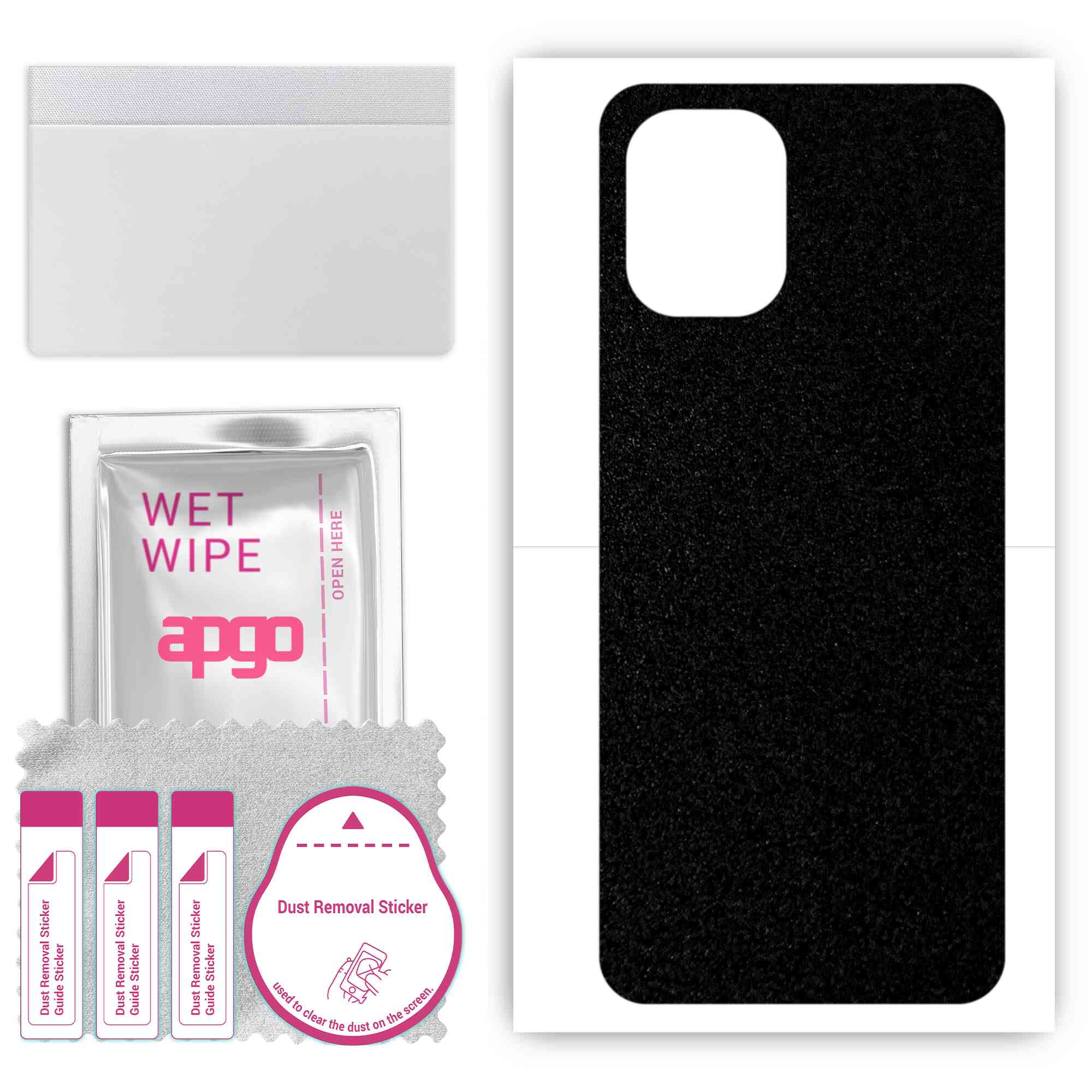 

Apgo Protective Skin Sticker для задньої панелі, сумісної з Umidigi F3 5G, Wrap Film, Foil, Vinyl - Pattern Matte Black