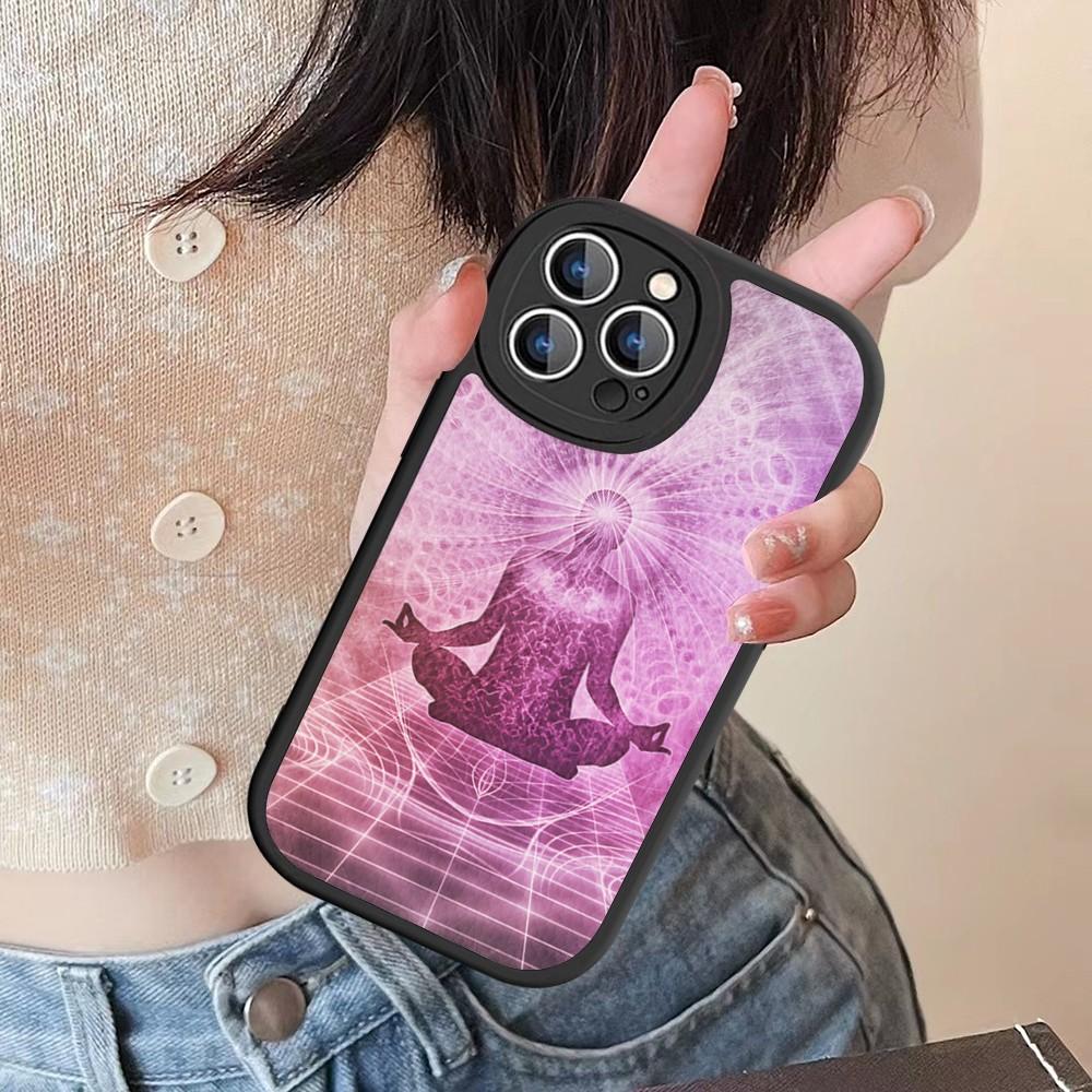 The Yoga Phone Case Hard Leather For IPhone 16 15 14 13 12 Mini 11 14 Pro Max Xs X Xr 7 8 Plus Fundas