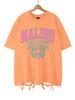 Malibu Beach Letter Prints Washed TShirt Cotton Women Oversized T Shirt Casual ONeck Short Sleeve Tops New Woman Clothes