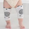 1 Pair Class A Xinjiang Combed Cotton Baby Crawling Knee Pads, Hollow Mesh Anti-Slip Silicone Dot Knee Leg Warmers for Toddler 0-5 Years Four Seasons