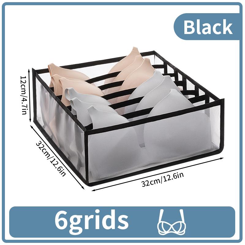 Underwear Organizer Collapsible Clothes Storage Box Nylon Organizing Dormitory Storage Bra Organizing Breathable Mesh Bag