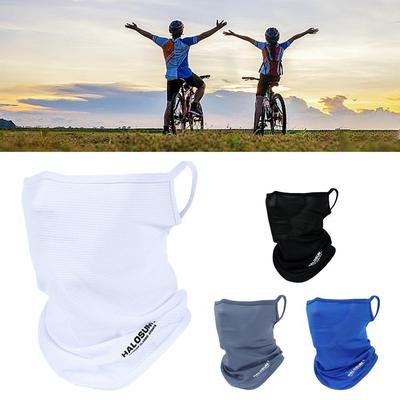 Sommer-Sonnenschutzmaske, Nackenschutz, Schal, schnelltrocknendes Netzgewebe, atmungsaktiv, UV-Schutz, Radfahren, Angeln, Wandern, Halbgesichtsmaske