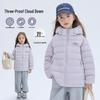 Tutuxiaoxiang Kids' 3-Proof Hooded Down Jacket