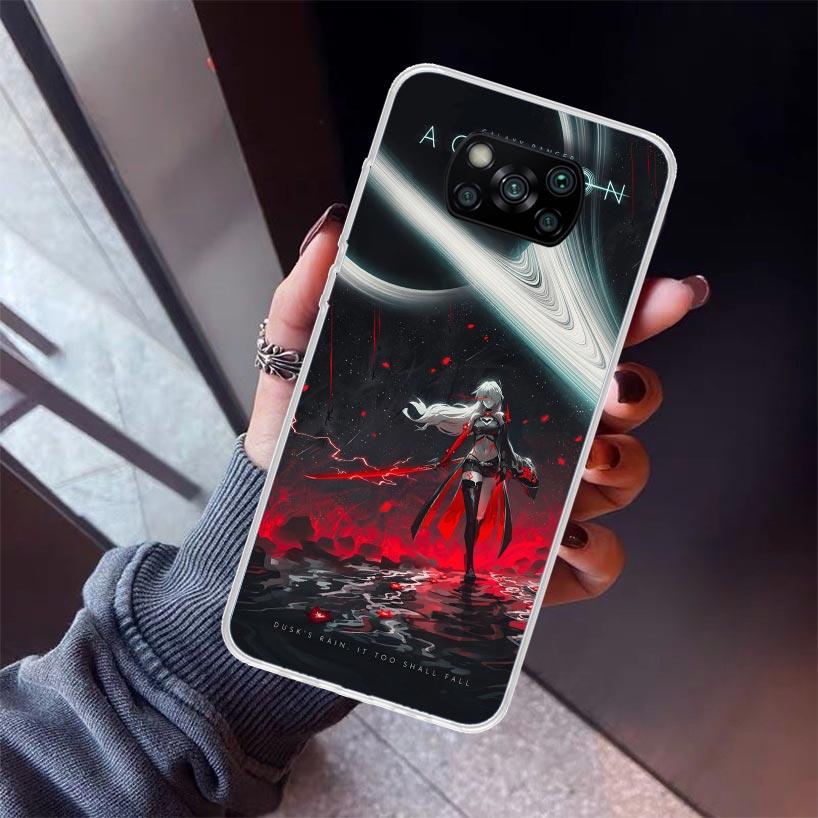 Honkai Star Rail Acheron Phone Case For Xiaomi Poco X5 X6 X7 Pro F7 Ultra M7 Redmi 15C 15 13C 13 12C 12 10 10C 10A 9 9C 9T 9A Co