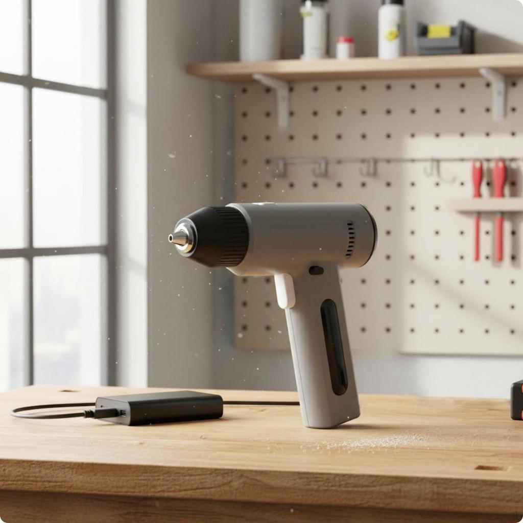 USBCharged Drill MultiFunctional Cordless Versatile Electric Screwdriver for DIY Enthusiasts,