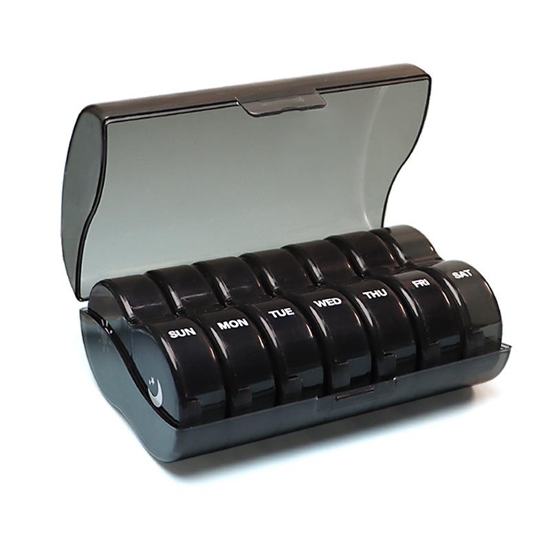 

1 шт. Еженедельная таблетница на 7 дней, органайзер для хранения лекарств и таблеток для путешествий, с секретными отделениями