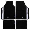 Sparco Car Mat Set Black/Silver Silver Grey Carpet (4 Pcs)
