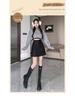 High Waist PU Leather A-Line Midi Skirt - Autumn/Winter Collection, Anti-Exposure, Slimming, Frosted Matte Finish with Zipper