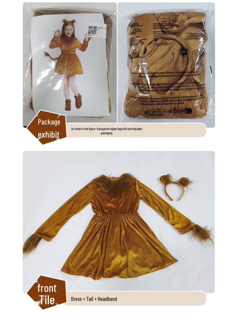June 1st Cute Little Lion Stage Play Costume – Fairy Tale Forest King Cosplay