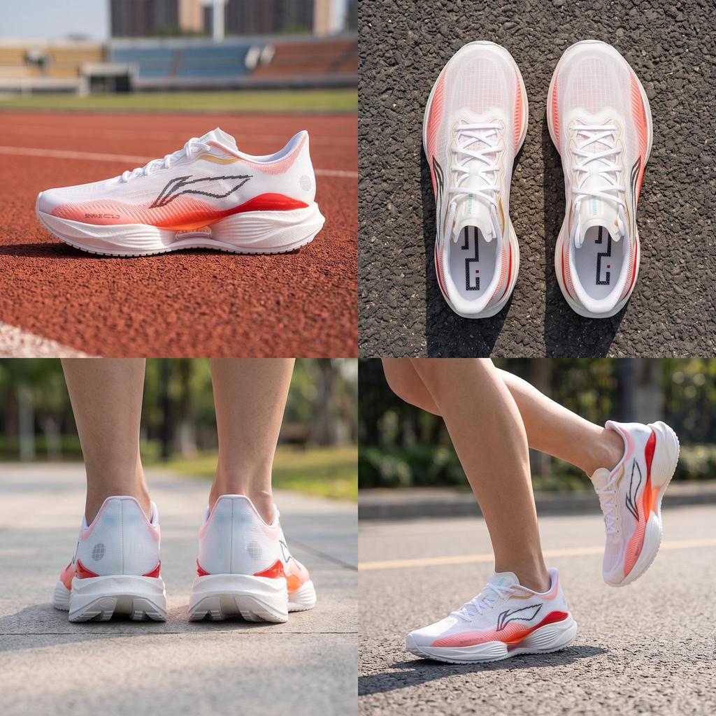 Li Ning Ultra Light 22 CNY Year Of The Snake Limited Edition Racing Lightweight Cushioning Running Shoes Women Sneakers Standard-White ARBV002-32