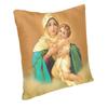 Virgin Of Guadalupe Square Pillow Cover Home Decorative Mexico Catholic Virgin Mary Cushion Cover Throw Pillow for Car Printing