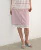 Ronron Dot Layered Lace Hem Skirt Pink