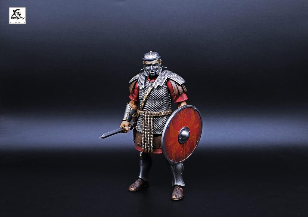 XESRAY STUDIO for 017 Roman Legion Standard Bearer Scale PVC ABS Painted Movable Figure "Fight Glory" 1/12 &