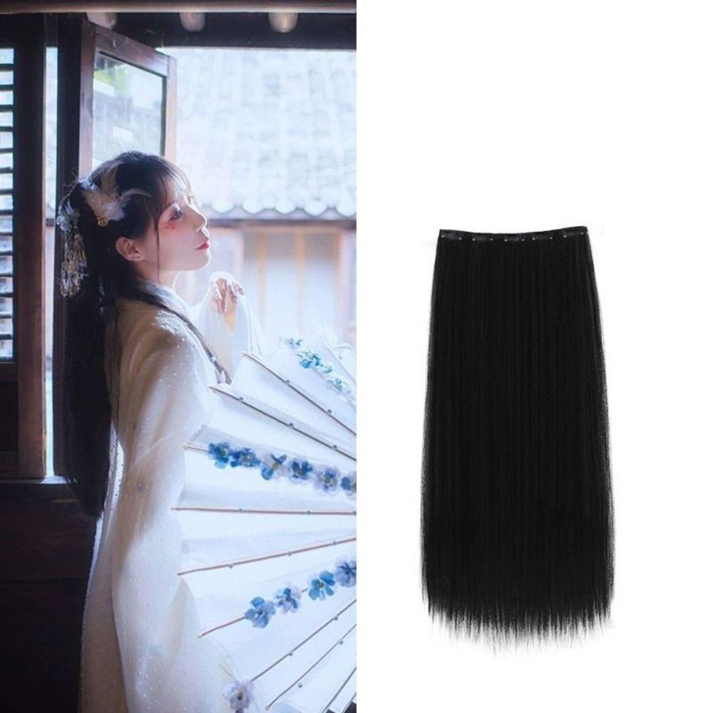 Traditional Long Straight Hair Piece Ancient Hanfu Wig Pads False Hanfu Wig Piece Women