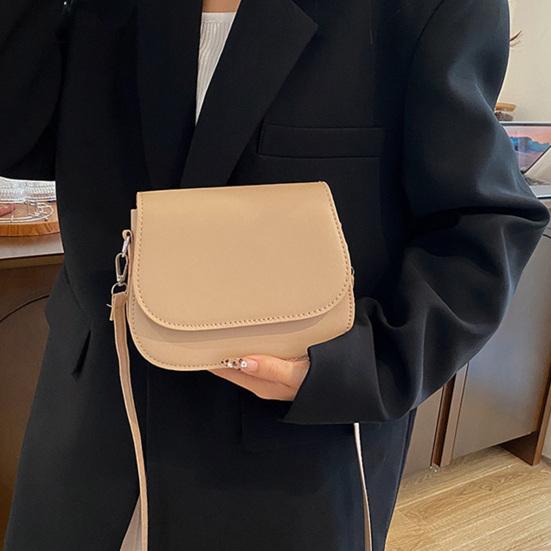 Women PU Leather Shoulder Bag Stylish Satchel Bag with Detachable & Adjustable Shoulder Strap Stylish Crossbody Saddle Bag for Commuting Dating Party