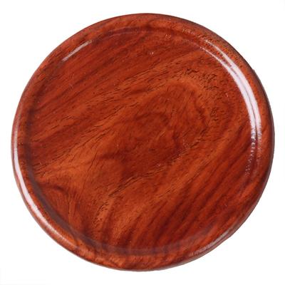 Round Rosewood Coasters, Wooden Drink Coaster for Cups