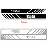 UHNPV1 TFLGX1 2PCS Car Side Rearview Mirror Body Decoration Sticker Decal Styling For Alfa Romeo TZ3 Sportiva Stelvio 147 156 Auto Accessories