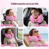 Portable Inflatable U-Shaped Neck Pillow for Travel, Office, Car & Airplane Nap Support