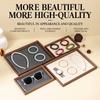 Minimalist Design Display Tray Wooden Wood Grain Platter Retro Jewelry Tray  For Dressing Table