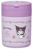 Insulated Soup Jar, 300ml, with Folding Handle, Antibacterial, Sanrio Kuromi Flower Retro Design, LJFO3AG67963