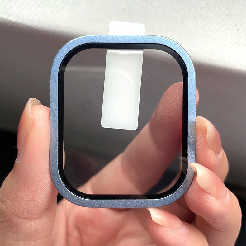 Apple Watch Ultra HD Tempered Film & Titanium Alloy Frame Bezel Protector 49mm