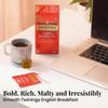 Twinings English Breakfast Tea, 25 čajových sáčků | Balení 1 ks | Anglická klasická řada | Prémiový černý čaj | Střední síla