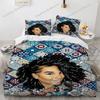 African Girl Bedding Set Duvet Cover 3d Bedding Fashion Design Decoration King Duvet Cover Set Double Bed Set Bedding Sets
