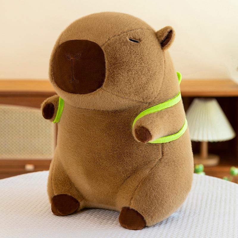 Capybara Plush Toy Doll - Cartoon Throw Pillow & Stuffed Animal Birthday Gift