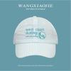 Striped letter embroidered baseball cap women's spring new summer thin breathable sunshade cap tide