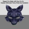 Halloween Foxes Cosplay Mask Masquerade Foxes Face Mask Animal Cosplay Mask For Women Man Masquerade Halloween Cosplay