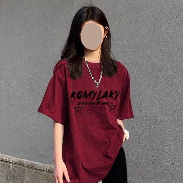 

2026 Summer Sweet Student T-Shirt & Wide-Leg Pants Set XS (50-75 lbs)