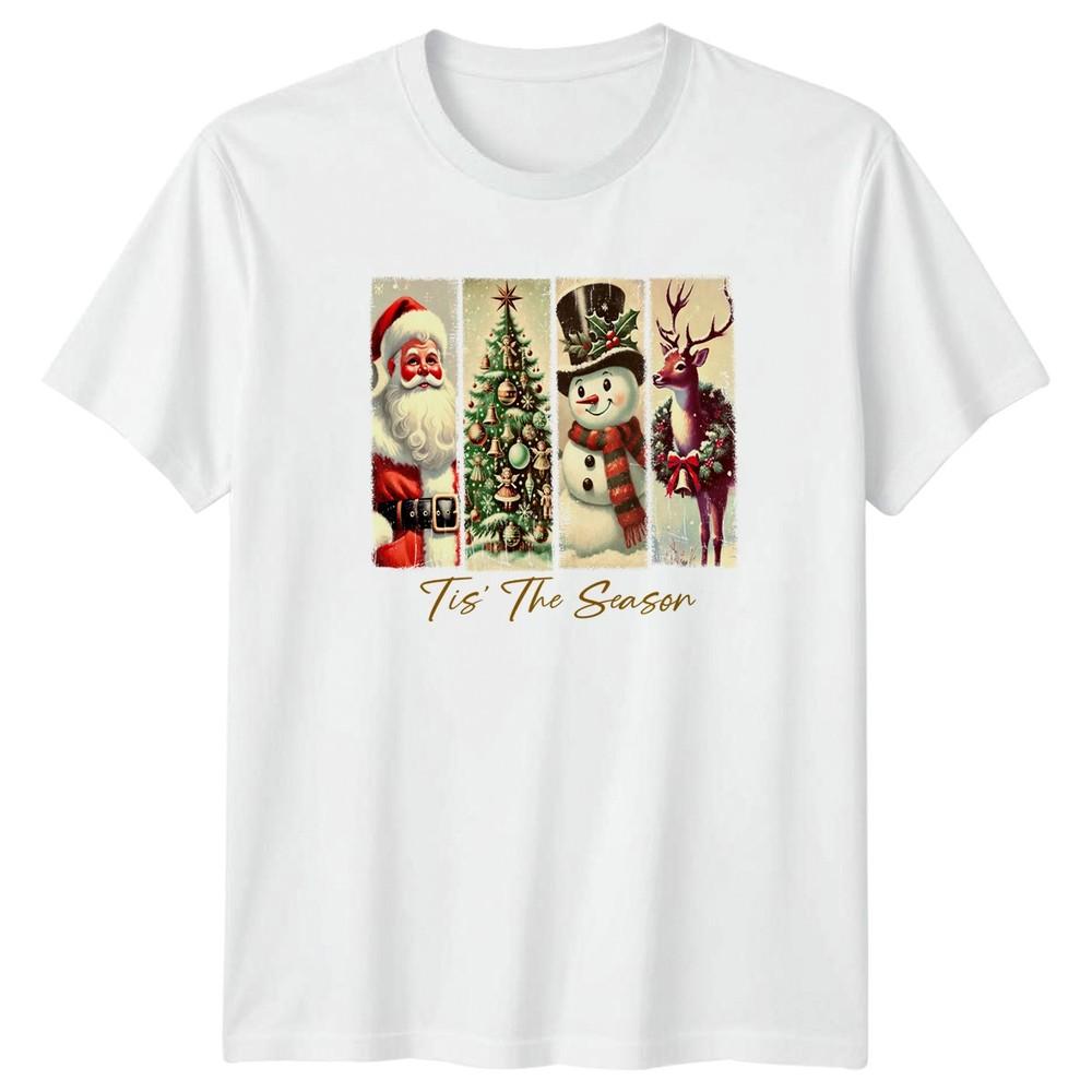 Tis The Season Christmas Holiday Santa SnowUnisex Reindeer Tree Unisexs Unisexs Unisex S