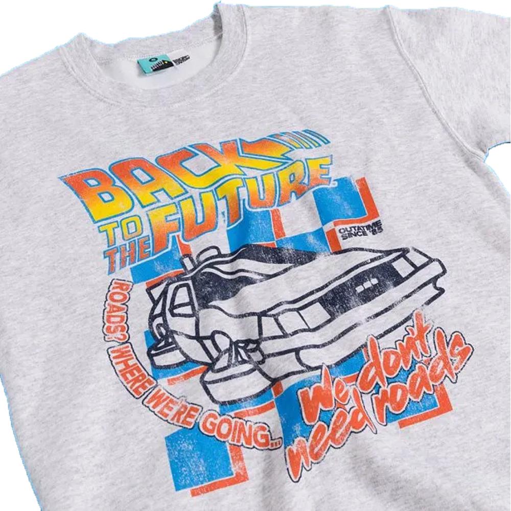 Back To The Future Unisexová dospělá mikina We DonÂ´t Need Roads