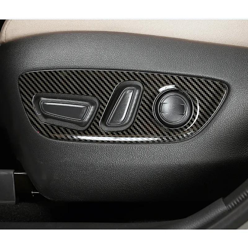 For Toyota Rav 4 Rav4 -2025 Seat Adjustment Button Panel Trim Stainless Steel Carbon Fiber Color Interior Accessory