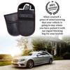 New Car Key Signal Blocker Case PU Leather Anti-Theft Faraday Pouch Car RFID Signal Blocker Key Bag Auto Parts