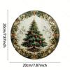 Tin Art Painting Metal Wall Decor 20x20cm Handmade Craft Home Decorative Plate