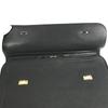 HERMES vintage Serviette Tote Bag Document Handbag Business bag Leather Black