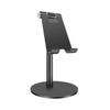 Adjustable Aluminum Alloy Desktop Phone Stand Smartphones Tablets Universal Height-Adjustable Metal Holder Black Rose