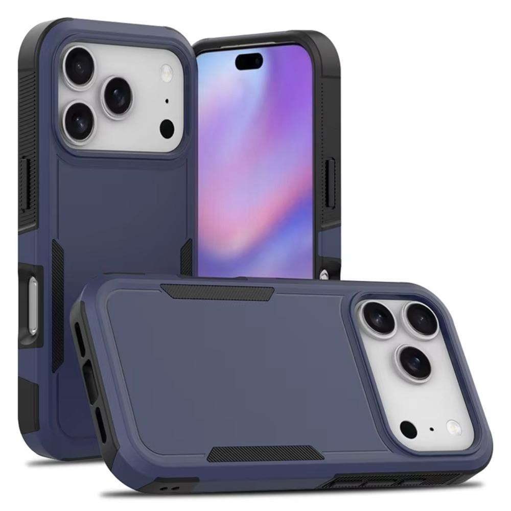 Premium Hybrid 2 In 1 Shockproof Armor Protection Case For iPhone 17 Air 16e 15 14 Plus 13 12 Pro Max Reinforced PC Back Cover