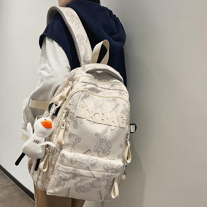 College Students  Girls  High School Students  Burgundy Large Capacity Male Backpack  Junior High School Students  Backpack