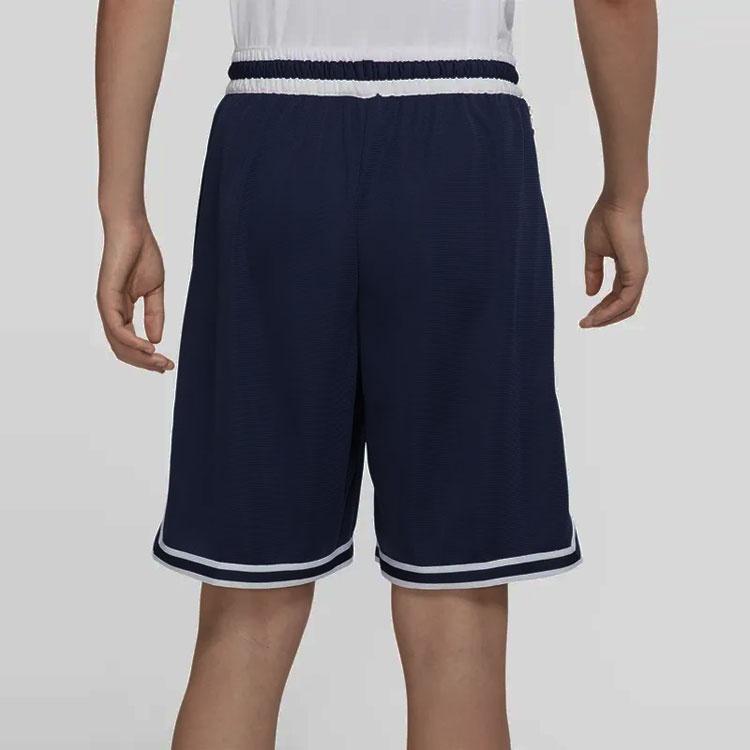 Men's Nike Dri-Fit DNA Logo Printing Stripe Drawstring Lacing Sports Shorts Deep Navy Blue DH7161-410