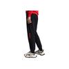 Anta Solid Color Logo Print Drawstring Knitted Cuffed Sweatpants Women Bottoms Black 162237339-1