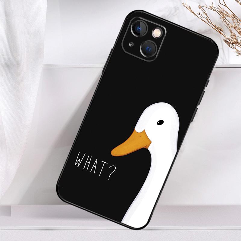 Cartoon Funny Goose Shockproof Case For iPhone 17 16 15 14 11 Pro Max Plus 12 13 Mini 16e 17 Air Phone Cover