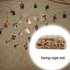 Hanfseil Kletternetz Garten Balkon Natur Juteseil Kindersicherheitsnetz Deckennetz DIY Basteln Treppenschutz Zaun