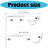 4pcs Portable Sturdy Adjustable Curtain Rod Holders Fit Rod Extending Home Accessory for Various Room Daily Use