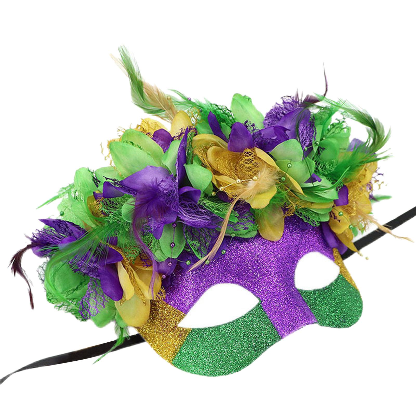 Mardi Gras Mask Masquerade Mask Half Face Mask Halloween Party Mask Carnivals Mask Evening Proms Mask T2
