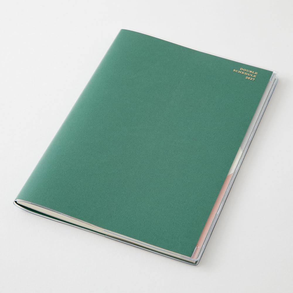 Midori Double Schedule Planner 2027 B6 Monthly To Do Green 22503006 October (Starts 2026)