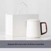Geometric Ceramic Tea Brewing Cup with Lid and Filter