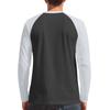 Men's Round Neck Plunger Long Sleeve T-Shirt Top